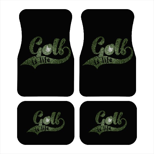 GOLF IS LIFE Distressed Look Car Mats