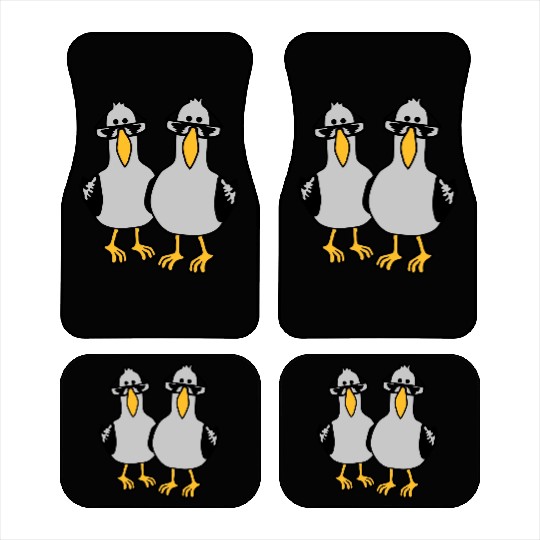 2 seagull friends team Car Mats