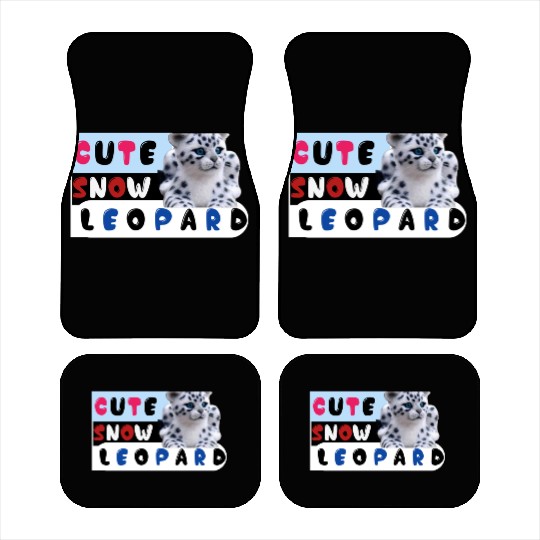 Cute Snow leopard |big cats Car Mats
