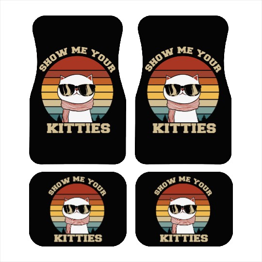 Show me your Kitties Cat Lover Car Mats