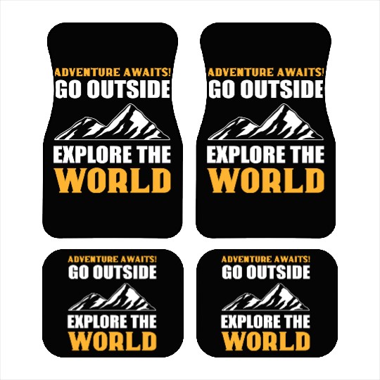 Explore the World Courageous Person Gift Car Mats