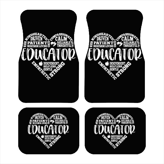 Educator Teacher appreciation subway art Car Mats
