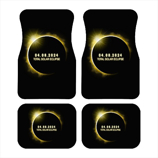 Total Solar Eclipse 4.08.24 Totality Solar Eclipse Car Mats