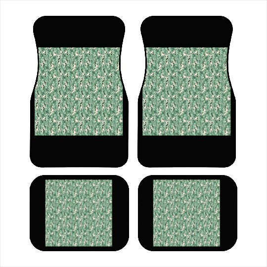 Watercolor Tropical Monstera Leaves Car Mats