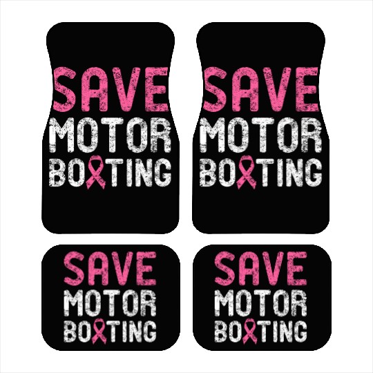 Save Motor Boating - Beat Breast Cancer Car Mats