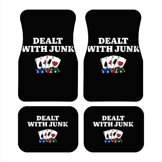 Dealt with Junk Gambler Poker Gambling Poker Car Mats