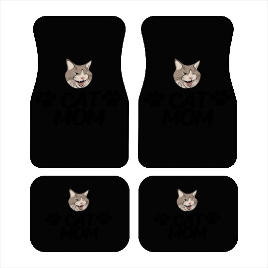 Cat Mom Funny design Classic Car Mats