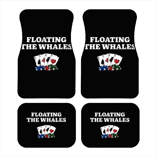 Floating the Whales Poker Card Games Poker Player Car Mats
