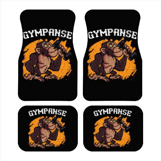 Gympanse Chimpanzee Monkey Animal Zookeeper Car Mats