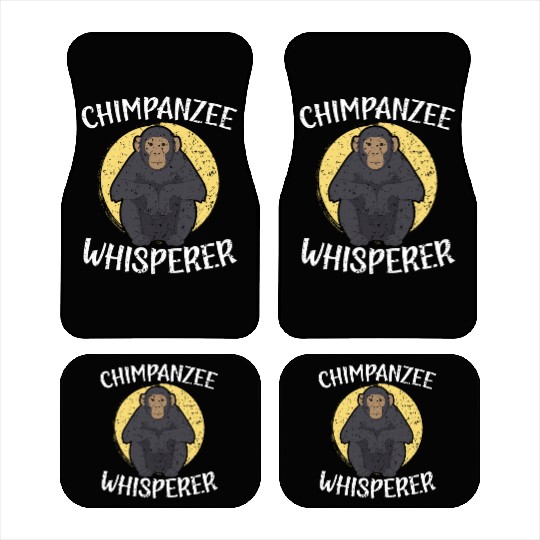 Chimpanzee Whisperer Monkey Animal Zookeeper Car Mats
