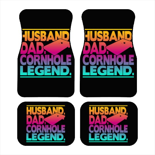 Husband Dad Cornhole Legend Classic Car Mats