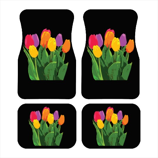 Tulip Garden Gardening Car Mats