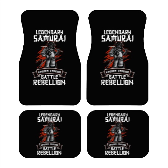 Fighter Samurai Sword Manga Honor Car Mats