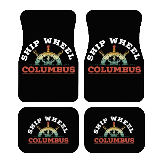 Ship Wheel Columbus Day Christopher Columbus Car Mats
