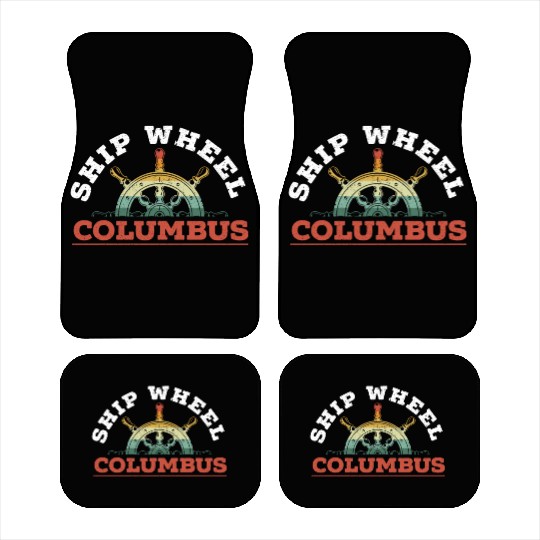 Ship Wheel Columbus Day Christopher Columbus Car Mats