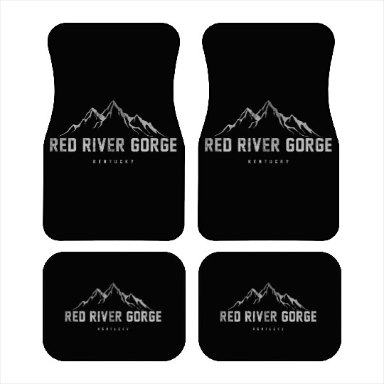 Distressed Red River Gorge Kentucky Car Mats