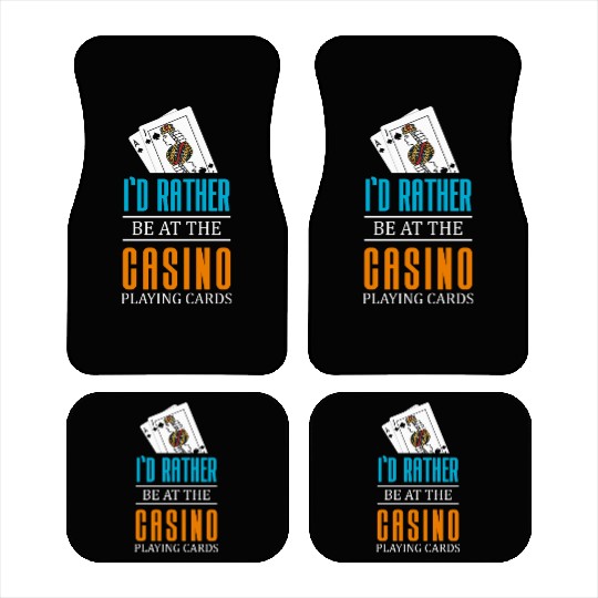 Gambling Winner Dice Blackjack Car Mats