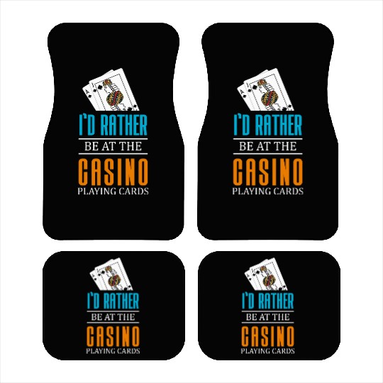 Gambling Winner Dice Blackjack Car Mats