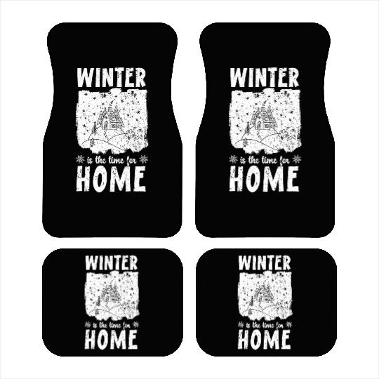 Winter Is The Time For Home Snow Winter Season Car Mats