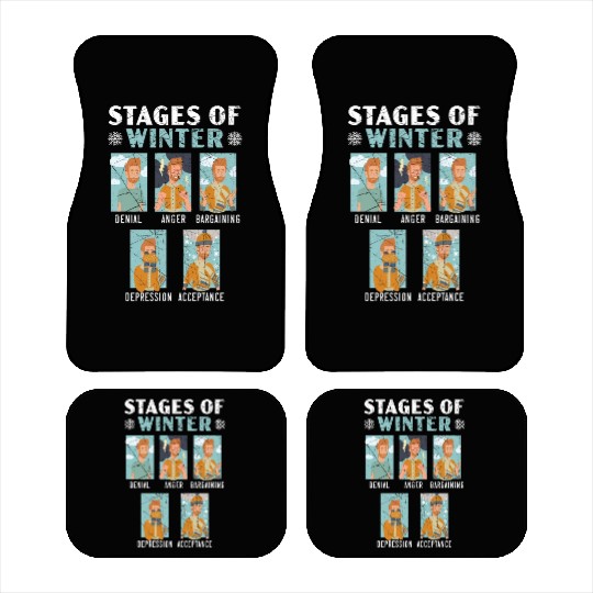 Stages Of Winter Snow Snowy Climate Winter Season Car Mats