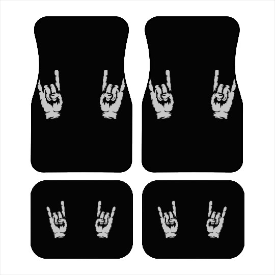 music heavy metal hands Car Mats