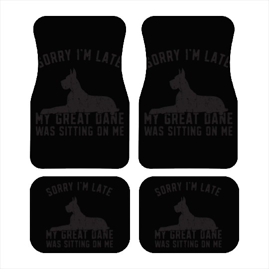 Sorry I'm late my great dane was sitting on me - Car Mats