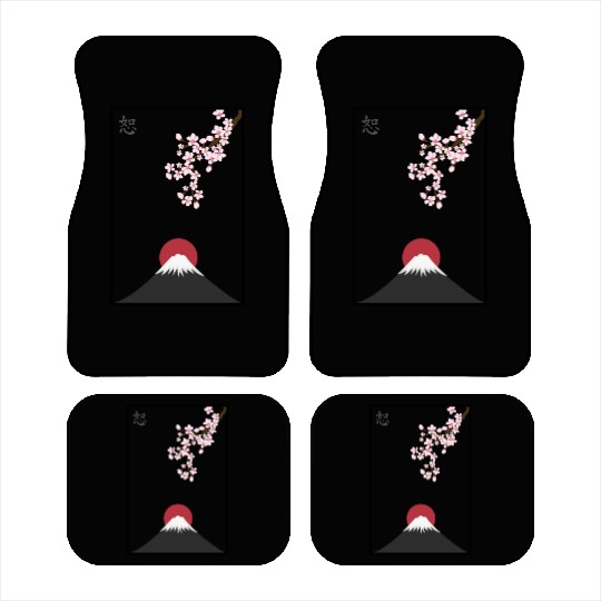 Japanese Mount Fuji Car Mats Premium