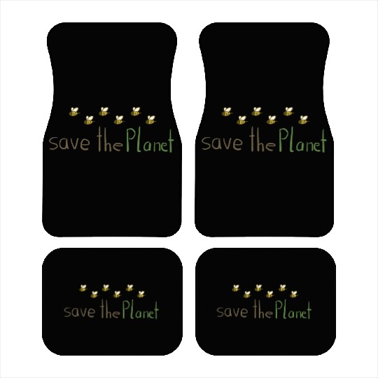 save the planet bees nature conservation climate p Car Mats