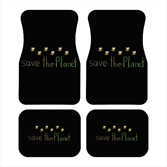 save the planet bees nature conservation climate p Car Mats