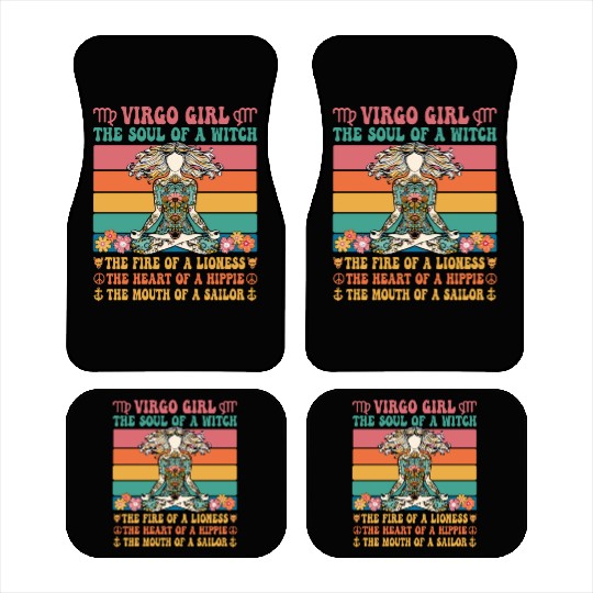 Virgo Girl Astrology Sign Car Mats