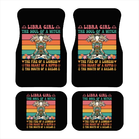 Libra Girl Astrology Sign Car Mats
