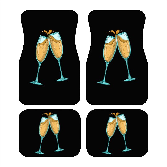 Champagne Glasses / Cheers Car Mats
