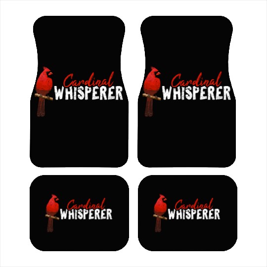 Cardinal Whisperer Northern Cardinal Bird Red Card Car Mats