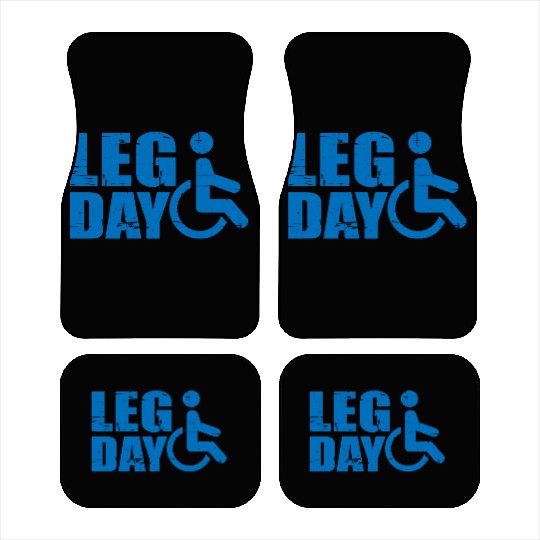 Leg Day Handicapped Wheelchair 19 Car Mats