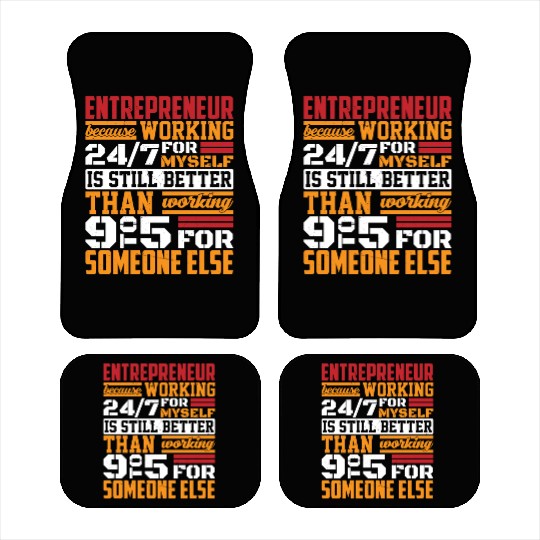 Entrepreneur Minded Business Lifestyle Gifts Idea Car Mats