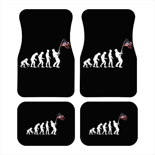 Flag america fish Car Mats