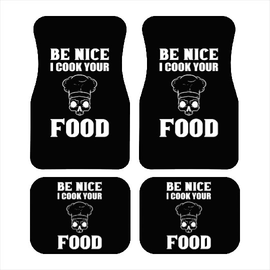 Cook Your Food Head Chef Gift Car Mats