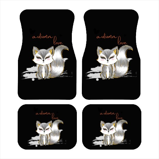 Leaf Autumn Tree Orange Fall Leaves Season Car Mats