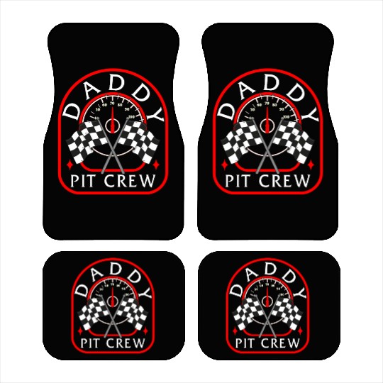 Daddy Pit Crew Car Mats, Father's Day Gift Race Day