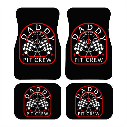 Daddy Pit Crew Car Mats, Father's Day Gift Race Day