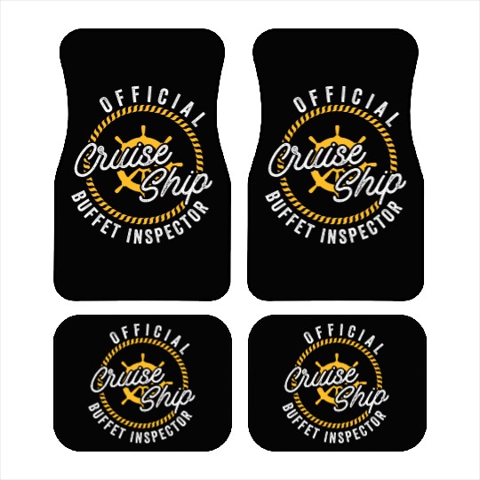 Funny Cruise Ship Buffet Inspector Partners Car Mats