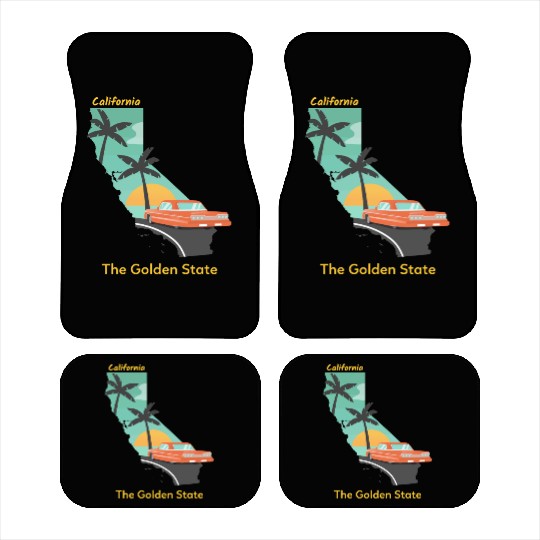 California The Golden State Car Mats