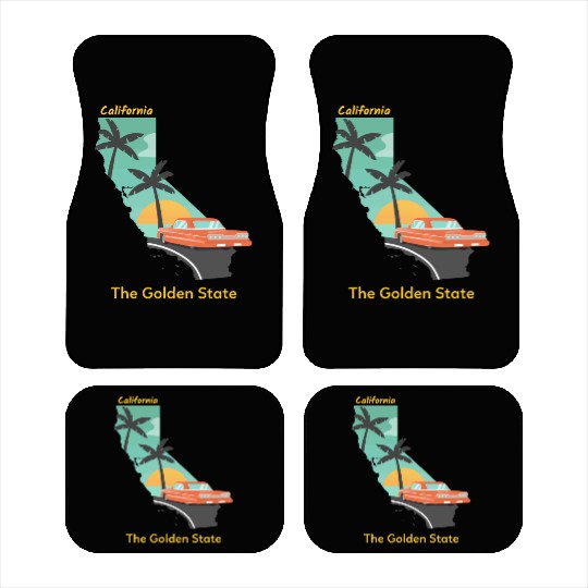 California The Golden State Car Mats