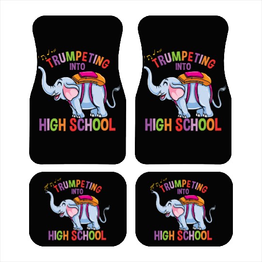 Elephant Trumpeting Into High School Car Mats