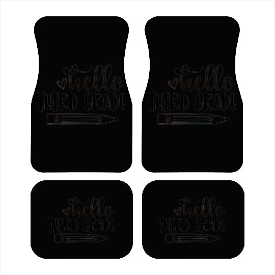 HelloThird Grade Back to School Student Teacher Car Mats