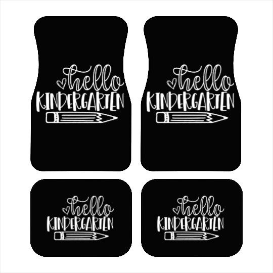 Hello Kindergarten Back to School Student Teacher Car Mats