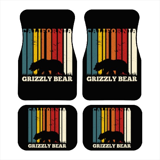 California Bear Retro Car Mats