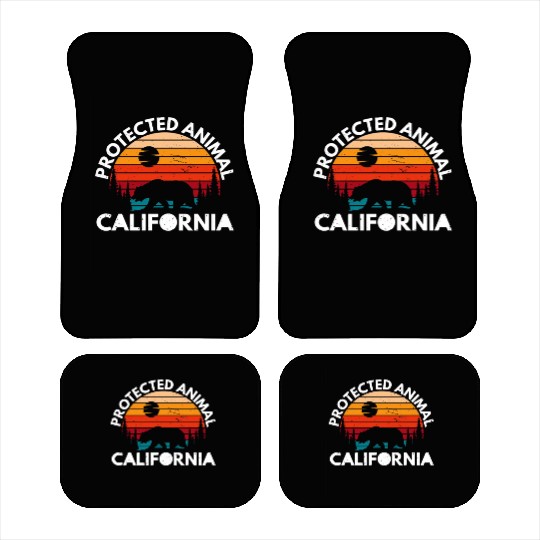 California Bear Retro Car Mats