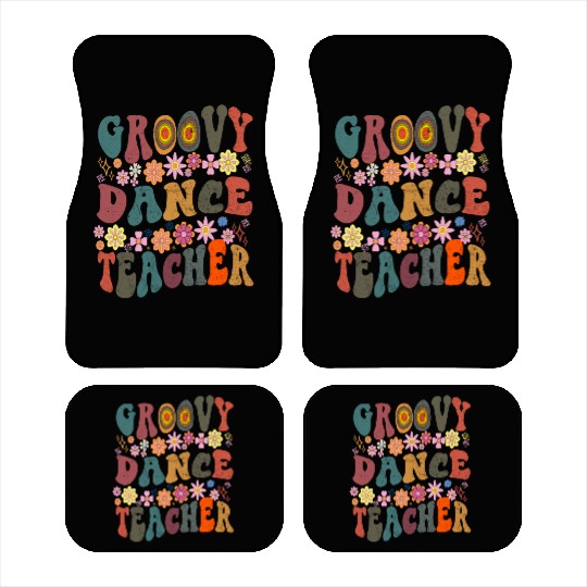 Groovy dance Teacher retro Back To School Car Mats