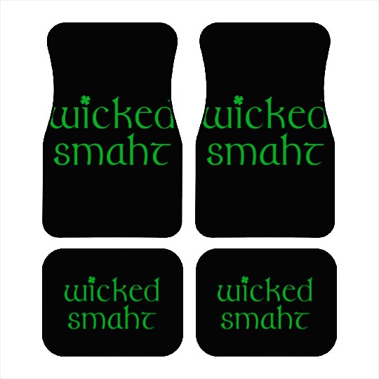 Wicked Smaht Irish Boston Car Mats